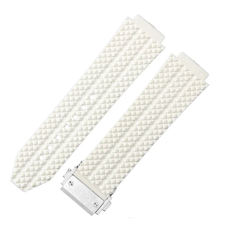 For Hublot BIGBANG Classic Fusion Leather Silicone Rubber Suede Watch Strap Dedicated Interface Lug System Band 26*19mm Bracelet