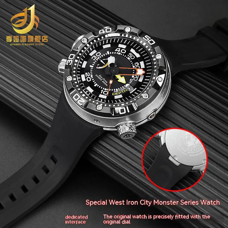 CITIZEN Silicone Resin Diver Watch Strap, End Link Connector, Aqualand, Ecozilla, BN2021, BN2024, BN2029
