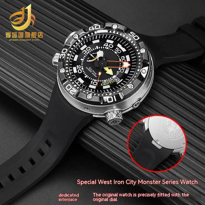 CITIZEN Silicone Resin Diver Watch Strap, End Link Connector, Aqualand, Ecozilla, BN2021, BN2024, BN2029