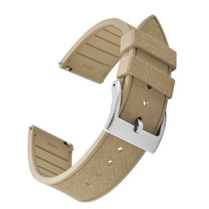 FKM Mosaic Rubber Watch Strap, 20mm 22mm, Quick Release, for Sport Diver, for Rolex Seiko Omega Cartier, Universal Belt