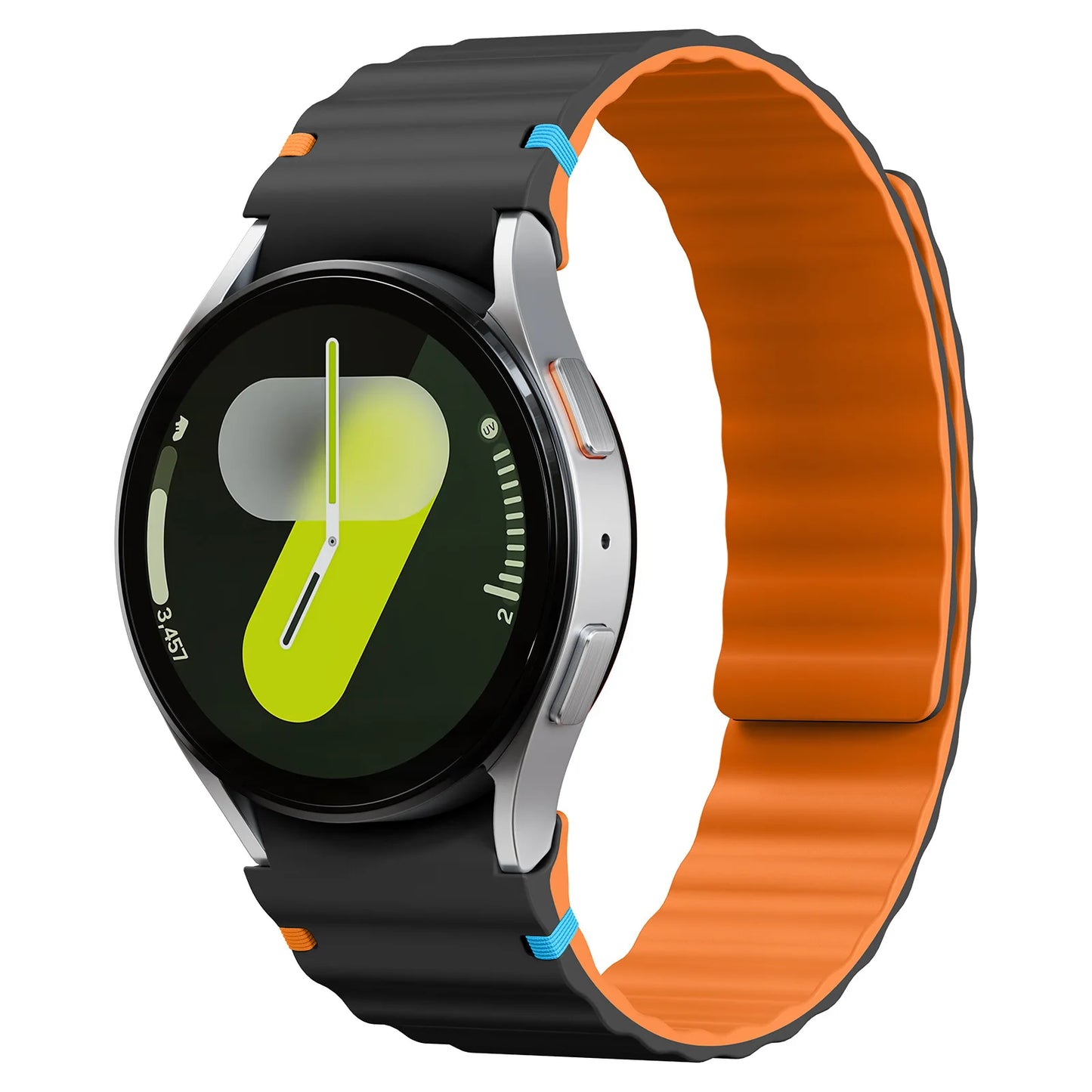 Magnetic Strap for Samsung Galaxy Watch 7 FE 6 5 4 44mm 40mm/5 Pro, No Gaps, Correa Galaxy Watch 6 Classic 43mm 47mm