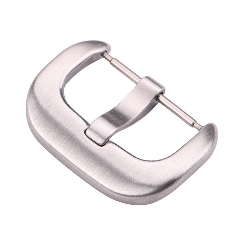 Großhandel mit 19 Modellen von Edelstahl-Uhrenschnallen, 12, 14, 16, 18, 20, 22, 23, 24, 26, 28 mm, silberfarbene Metall-Uhrenarmbandschließen, Uhrenarmbandzubehör