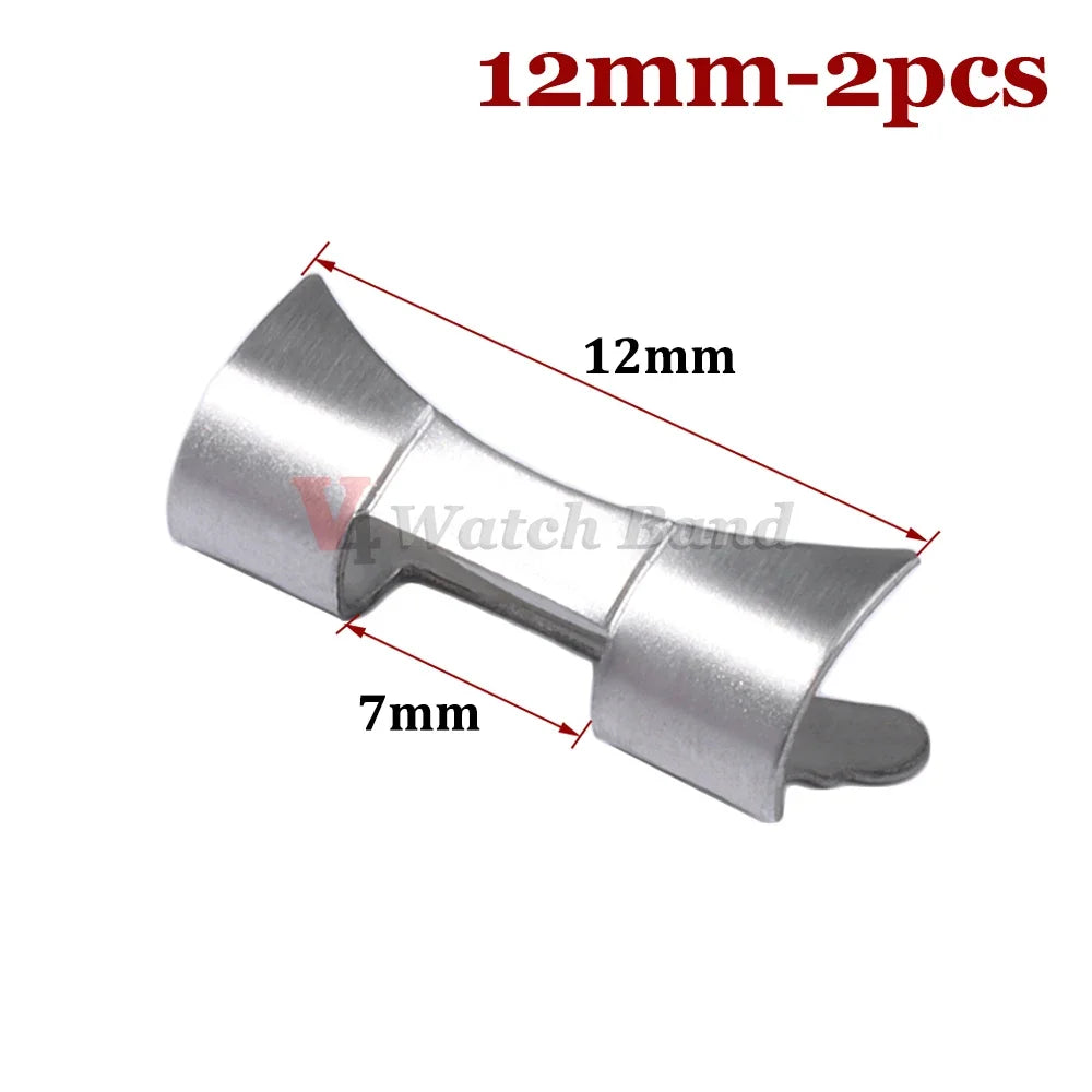 Gebogener Endadapter 12/14/16/18/19/20/22/24 mm für Edelstahl-Uhrenarmbandanschluss Rolex für Seiko-Uhrenarmbandzubehör