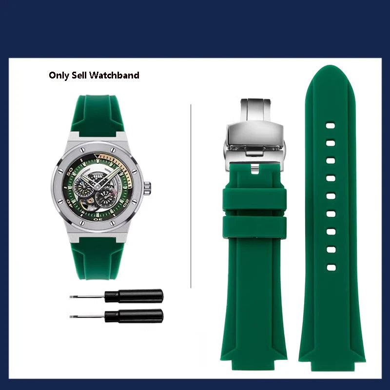 Bracelet de montre en caoutchouc étanche, bracelet de montre de sport, marque I.w Carnival, original, 589g, 618g, 612g, 619g