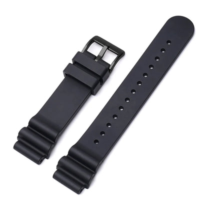 High Quality Fluorine Rubber Watch Strap, 20mm 22mm, for Seiko Black and Green Abalone Canned Aqua Ghost Sport, Waterproof