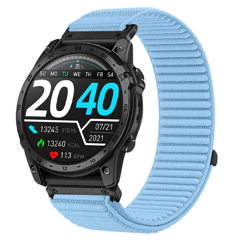 Quickfit 26mm 22mm 20mm Bracelet en Nylon pour Garmin Fenix 8/Quatix 8 bande Forerunner 970 965/Garmin Instinct 3 Bracelet sport Correa