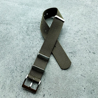 20mm 22mm Sport Fashion Black Yellow Grey Ribbed Fabric Nylon Watch Strap for Blancpain Omega Swatch Watches
