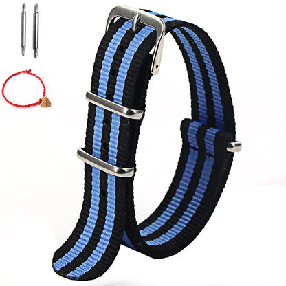 1 pz cinturino in nylon 16mm 18mm 20mm 22mm cinturino di ricambio per orologio sportivo militare in nylon spedizione gratuita