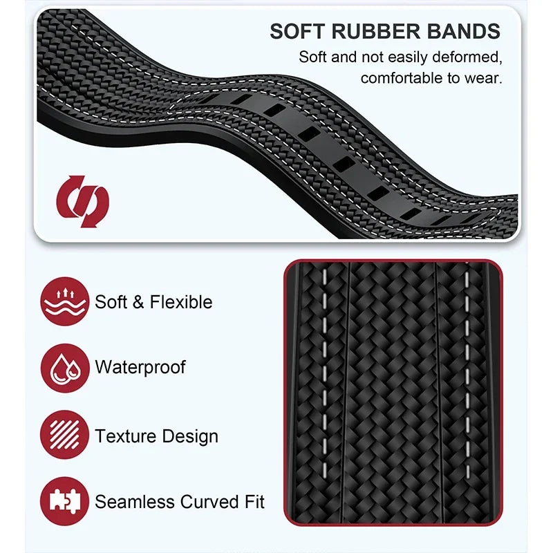 Per Swatch X Omega Joint MoonSwatch 20mm Cinturino a Sgancio Rapido Uomo Donna Estremità Curva Trama Silicone Gomma Cinturino Orologio Bracciale Strumento