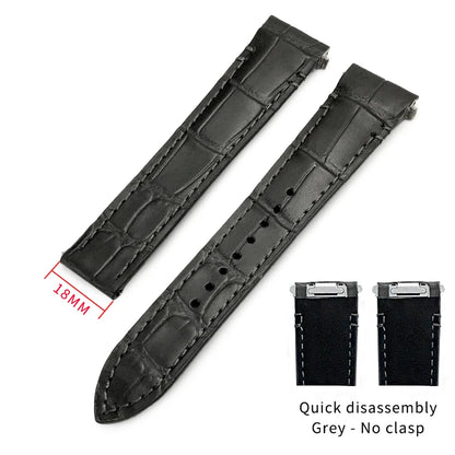 Bracelet en cuir de vache pour montre Cartier Santos WSSA0009 WSSA0018, vert, marron, noir, 21mm, bracelet de montre en cuir à dégagement rapide pour hommes
