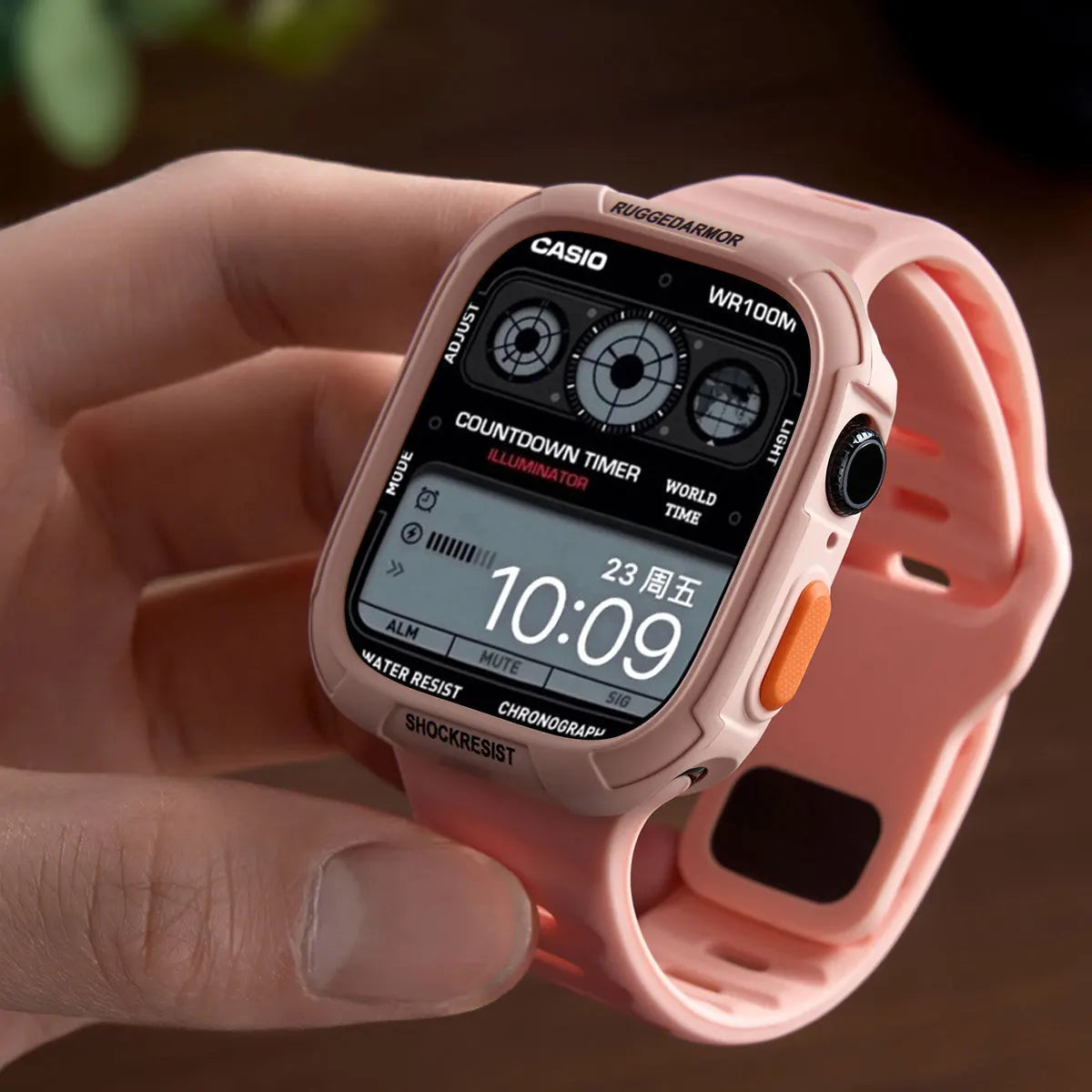 Étui en silicone + bracelet pour Apple Watch Series 11/10/9/8/7/6/SE/Ultra3, bracelet sport avec pare-chocs protecteur