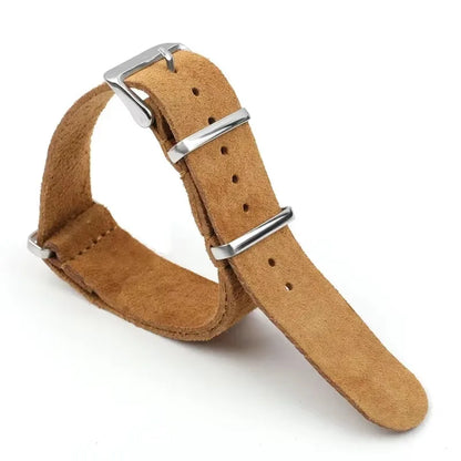 Cinturino per orologio vintage in morbida pelle scamosciata e vera pelle, 20mm 22mm, per Seiko, Omega, Samsung Galaxy Watch 4/5/6/7, da uomo
