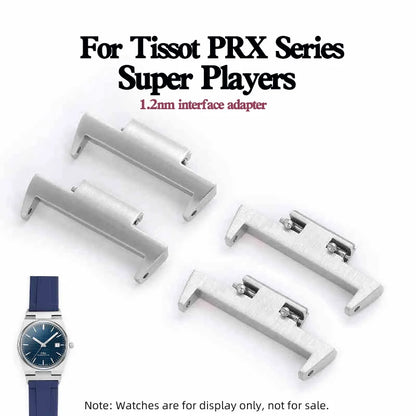 Adaptateur de montre PRX T137.410 pour adaptateur de sangle Tissot PRX 12mm tête à dégagement rapide en acier inoxydable Tissot Super Player T137.407