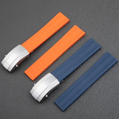 FKM Fluoro Rubber Watch Strap GTS Adjustable Soft Quick Release 18/19/20/21/22mm for Breitling/Omega, Diving Strap