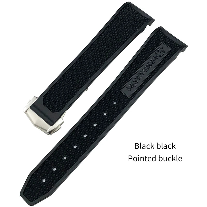 Uhrenarmband aus Naturkautschuk für Herren, Uhrenarmband für Omega Speedmaster Seam84300, weiches Silikon, Moonwatch S, 20 mm, 19 mm, 21 mm, 22 mm, 18 mm