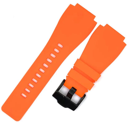 Bracelet de montre en Silicone souple pour hommes, 22/24mm, pour Bell Rose Police BR01/BR03, étanche, pièces de rechange avec outil