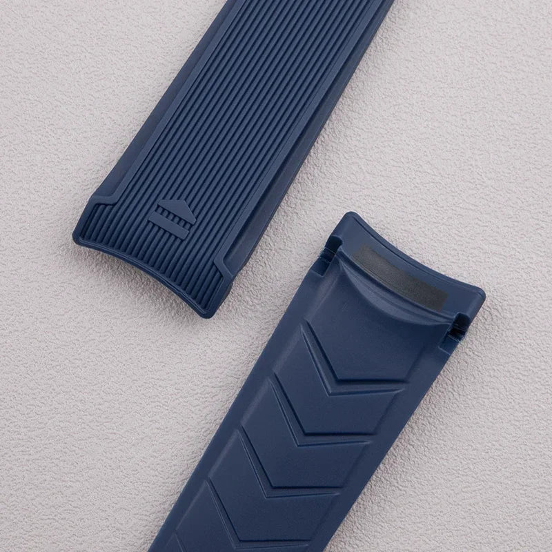 Bracelet de montre en caoutchouc naturel de qualité supérieure, 21mm 22mm, adapté à la montre TAG Heuer Aquaracer 300 500, bracelet de plongée, bracelet de sport en Silicone