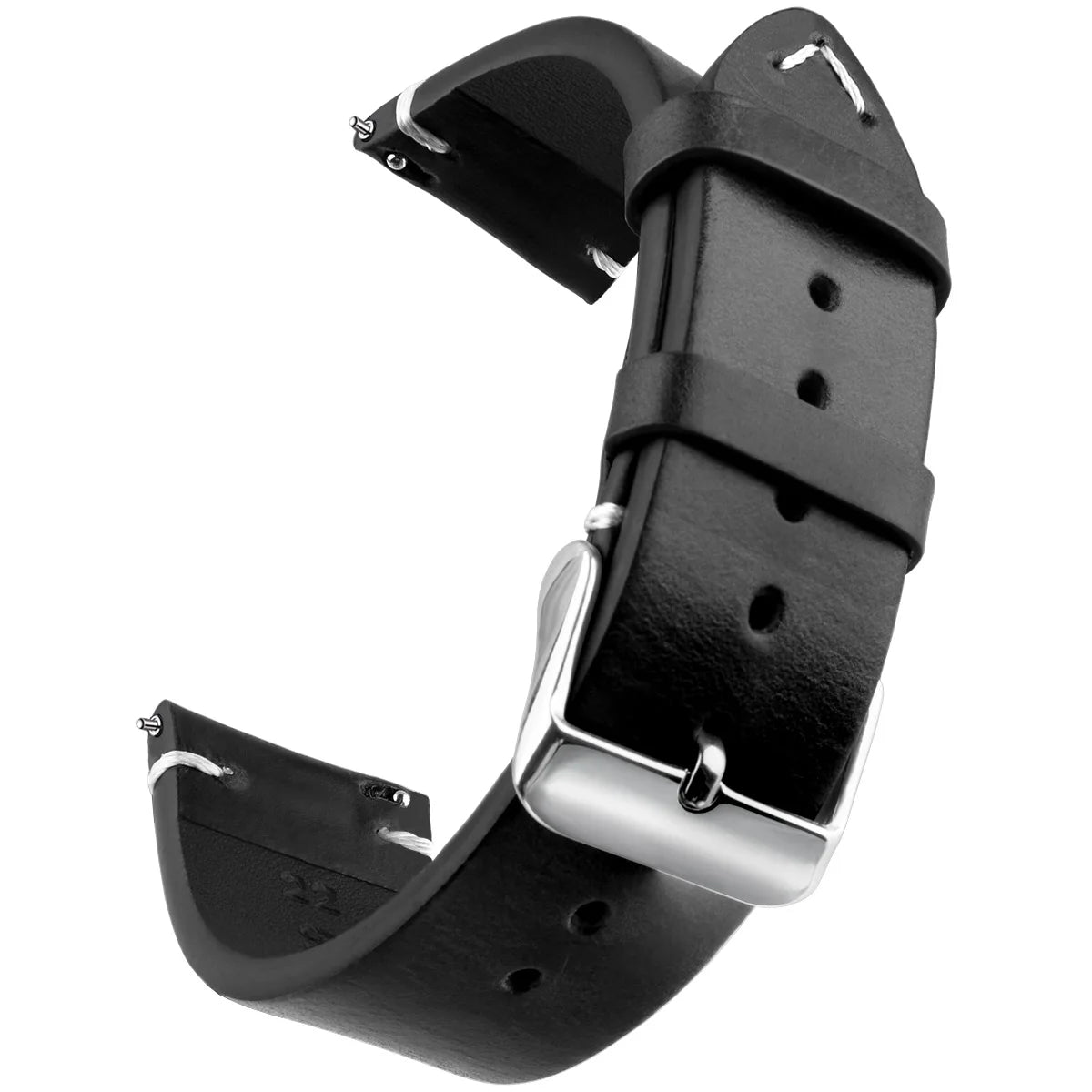 Bracelet de montre en cuir véritable de cire, bracelets de montre à dégagement rapide 18mm/19mm/20mm/21mm/22mm/24m, pour Samsung, Seiko, Oris, montre citoyen