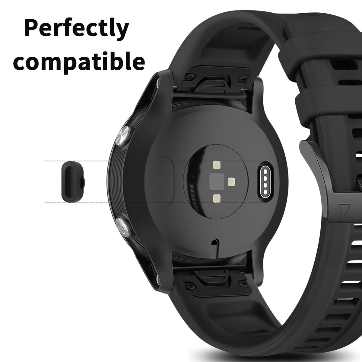 Couvercle de prise anti-poussière pour Port de chargeur, pour Garmin Forerunner 955 945 265 645 965 Fenix 7 S 7X 6 6S 6X 5 Vivoactive 3 4 5