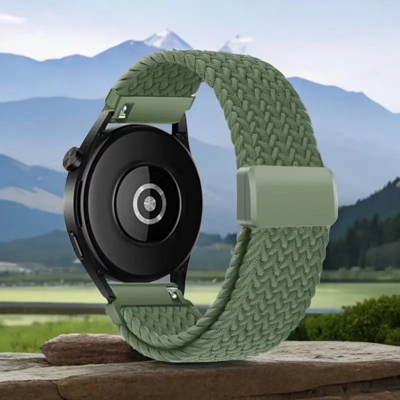 Cinturino magnetico in nylon da 18/20/22mm, 1 pezzo, per Samsung Watch4/5/6/7 Huawei GT4/GT3/Watch 4/Amazfit GTR4/stratos/Garmin Venu/Fenix 7