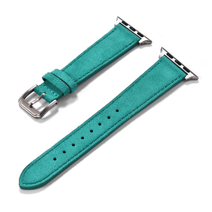 Cinturino per orologio in pelle scamosciata marrone 38mm 40mm 41mm per iWatch 8 7 6 5 SE, cinturino di ricambio 42mm 44mm 45mm per Apple Watch da donna e uomo