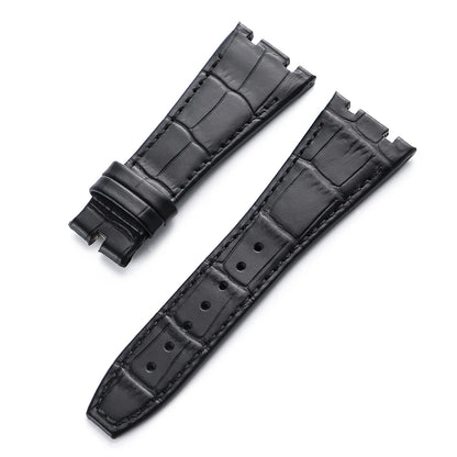 Soft Cowhide Leather Watch Strap for Audemars Piguet Royal Oak Offshore AP 15400 15703, Sweat Resistant, for Men and Women, Folding Buckle