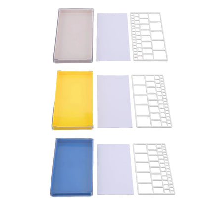 Boîte de rangement pour pièces de montres, pour horlogers, vis de bijouterie, outils de réparation de montres, plateau de rangement en plastique pour pièces de montres