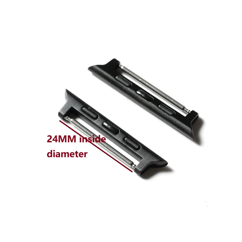 Connettore da 24 mm di diametro interno, compatibile con Apple Watch 49 mm 46 mm 45 mm 44 mm ultra2 S10 connettore in titanio