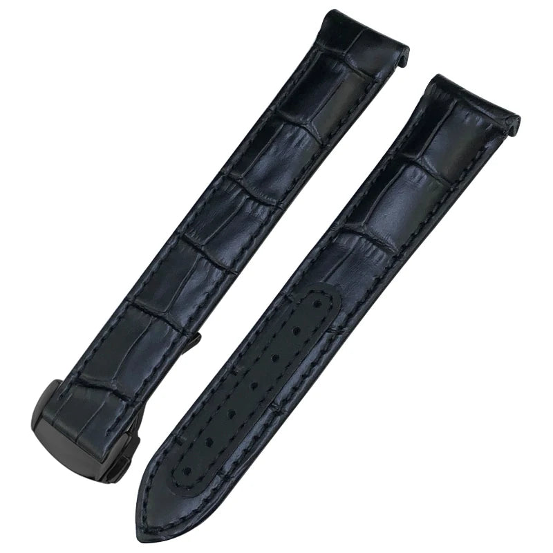 Genuine Cowhide Leather Watch Strap, 19mm 20mm 21mm, for Omega Seamaster 300 DE VILLE AT150 Moonswatch, Calfskin Watch Band
