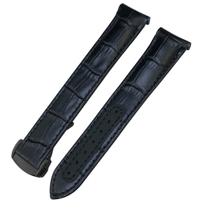 Genuine Cowhide Leather Watch Strap, 19mm 20mm 21mm, for Omega Seamaster 300 DE VILLE AT150 Moonswatch, Calfskin Watch Band