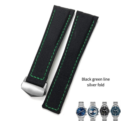 Bracelet de montre en toile de nylon de haute qualité, bracelet de montre, bracelet en cuir noir, adapté pour Tag Heuer, Aquaracer, Carrera, outils gratuits, 20mm, 22mm