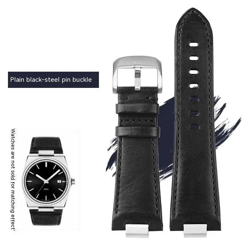 Pour Tissot 1853 Super Player PRX série T137.410/T137.407 bracelet de montre en cuir véritable T137 bracelet de montre en cuir surélevé pour hommes 12mm