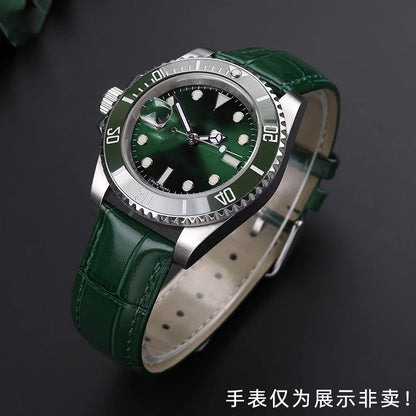 Green butterfly watch strap, 12mm, 14mm, 16mm, 18mm, 20mm, 22mm, high quality, casual, business, watch strap, watch accessories