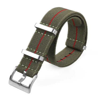 18/20/22mm Elastic Woven Nylon Watch Strap, Universal Breathable Comfortable Band for Omega Seiko IWC