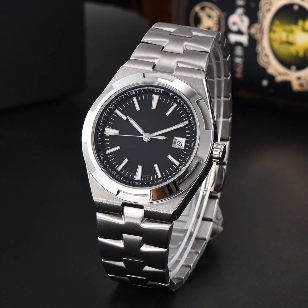 Men's 41mm NH35 watch with fully automatic movement, sapphire crystal, night light, waterproof, casual business watch