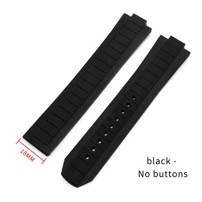 Bracelet de montre en caoutchouc et Silicone convexe, 10x21mm, pour Omega Seamaster Planet Ocean 600M, série 217.30.42 217.32.42, bracelet de montre étanche