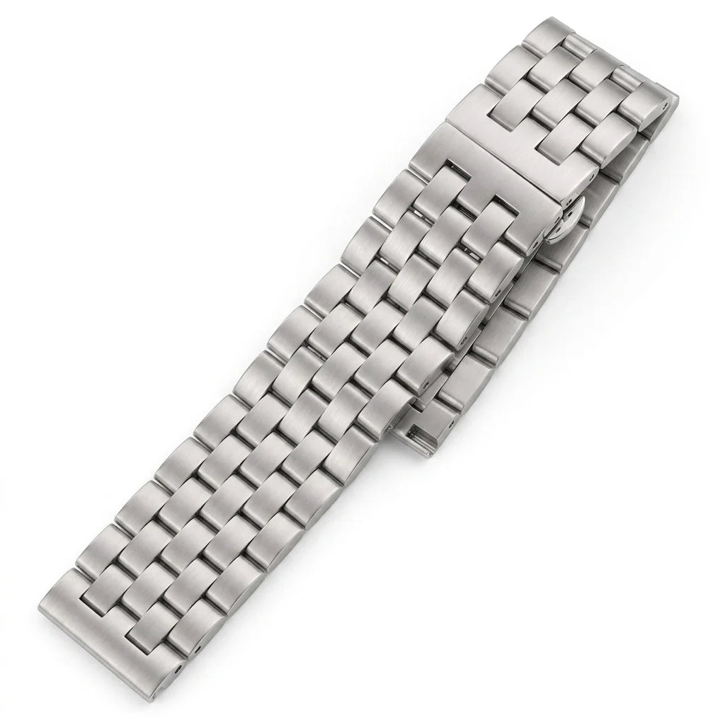 Montre Barcelet 20 22 24 26mm bracelets de montre en acier inoxydable femmes hommes argent bracelet de montre en métal brossé fermoir de déploiement