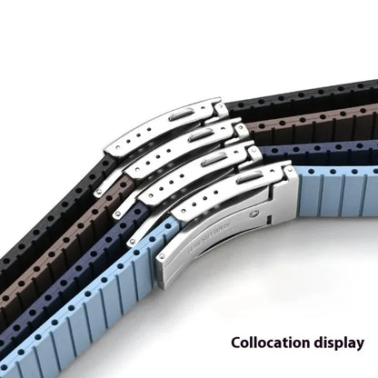 Fermoir de montre en acier inoxydable massif 316L, boucle pliante 16mm 18mm 20mm 22mm, trous micro-ajustables, boucle de montre, accessoires de bracelet de montre