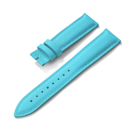 STAPELP – Fabric Sailcloth Strap, 18mm, 19mm, 20mm, 22mm, Top FKM + Leather Base, Textured Rubber Watch Straps, Quick Release Pin Buckle