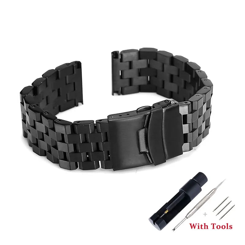 Cinturino per orologio in acciaio inossidabile massiccio