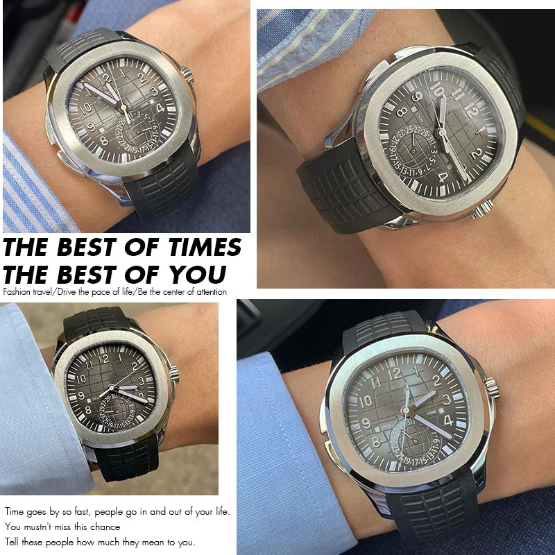 Сменный каучуковый ремешок 21 мм для часов Patek Philippe Aquanaut 5167/5164, силиконовый браслет с раскладывающейся застежкой и металлическим штифтом