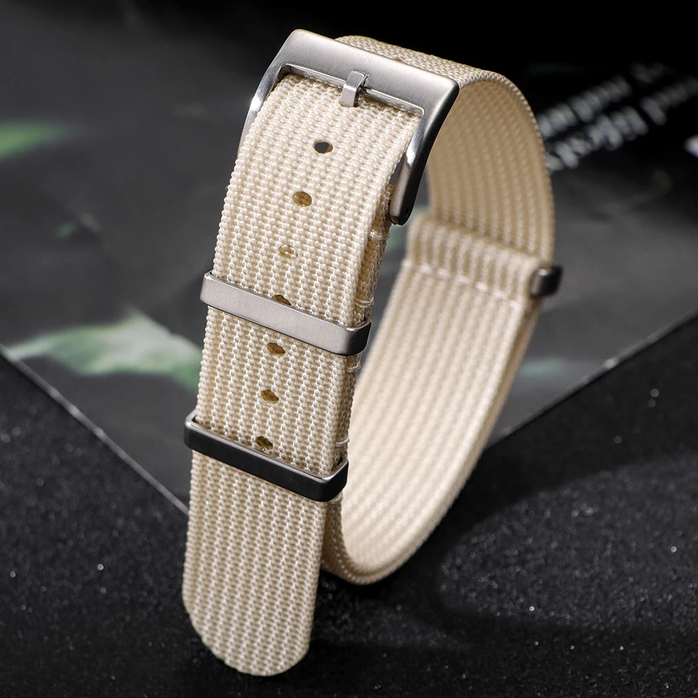 Cinturino per orologio in Nylon per Seiko Army Sport, cinturino di ricambio 18mm 20mm 22mm marrone verde nero, cinturino militare, cinturino per orologio casual