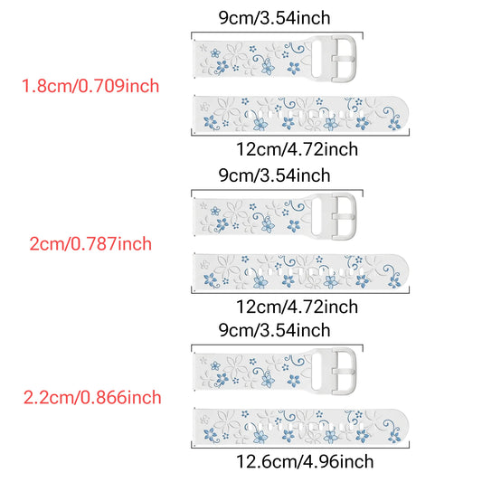 18/20/22 mm, adaptés aux bracelets de montre lumineux gravés bicolores universels Samsung, compatibles avec Huawei GT2/3/4/5/6