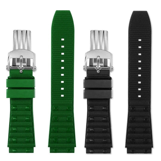 Cinturino in caucciù Viton FKM 22mm 24mm per Breitling Super Chronomat B01 44 Avenger, cinturino per orologio in caucciù fluorurato impermeabile da uomo