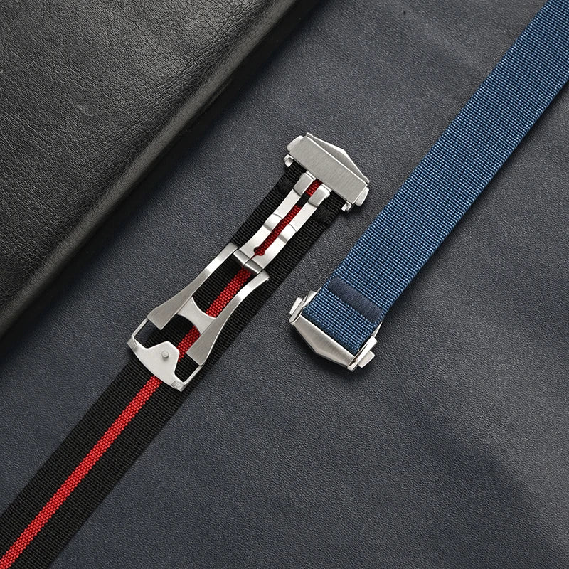 Bracelet de montre otan en toile de Nylon de qualité supérieure pour Omega X Swatch MoonSwatch, fermoir pliant Seamaster 300 007, Bracelet universel de 20mm