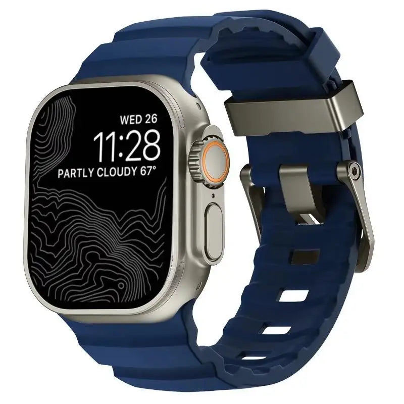 Cinturino in morbido silicone per Apple Watch Ultra 2 10 9 8 7 6 SE 5 4 per iWatch 38 40 41mm 42mm 44mm 45mm 46mm 49mm