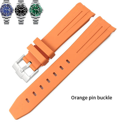 Uhrenarmband aus Kautschuk und Silikon, 19 mm 20 mm 21 mm 22 mm, für Omega Moonwatch Seamaster 300 Speedmaster Moon, Uhrenarmband-Werkzeuge