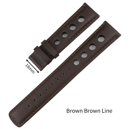 Bracelet de montre en cuir véritable pour hommes, 20mm, boucle papillon, pour Tissot T91 Racing Sports 1853 PRS516 T044