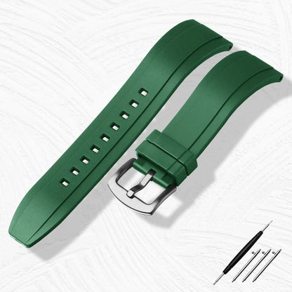 Extended Rubber Watch Strap for Watches, Waterproof Band, Quick Release Bar, Rolex JEAN, Seiko, Tissot, Huawei, 20mm, 22mm