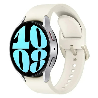 Bracelet en Silicone pour Samsung Galaxy watch 6 4 Classic, 47mm 43mm 46mm, bracelet de remplacement original incurvé pour montre 7 6 5 4 40mm 44mm